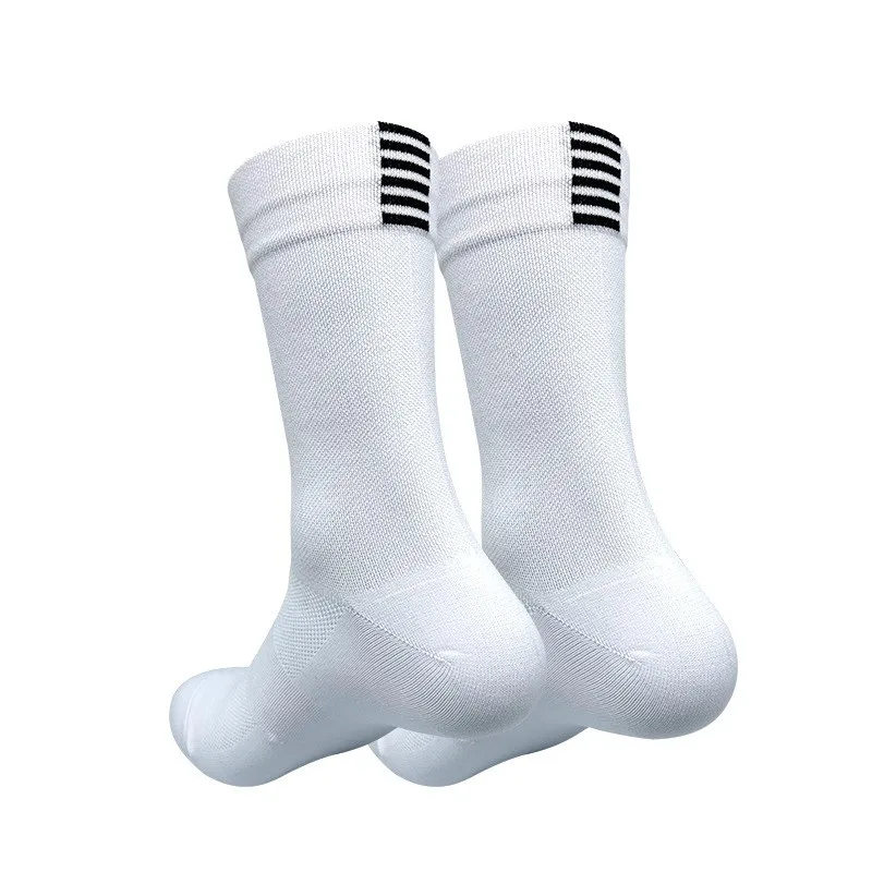 New  Road Bike Striped Socks Men and Women Breathable Bike Socks Outdoor Sports Racing Cycling Socks 2 Pairs