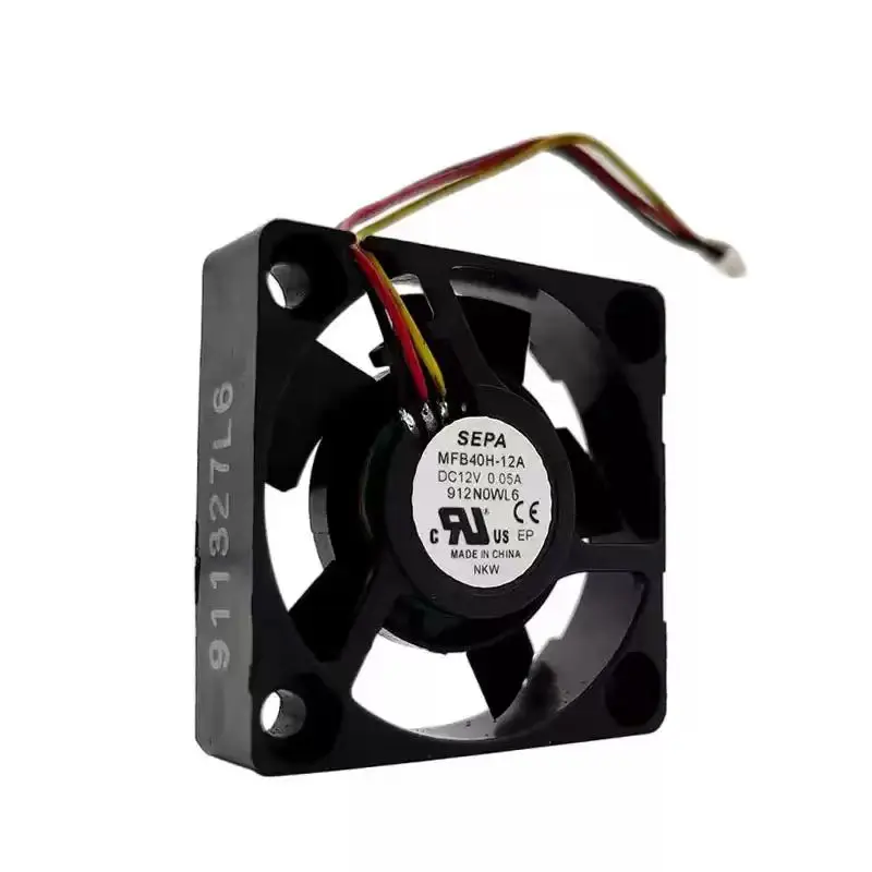 Original For SEPA MFB40H-12A 12V 0.05A 4010 40mm 3Pin Ultra Thin Slim Silent DC Brushless Cooling Fan for Mini Projector Router