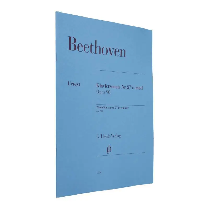 HN1124 بيتهوفن بيانو سوناتا رقم 27 E Minor Op 90 PA Gertsch Norbert Perahia Murray G Henle Verlag 9790201811246 كتاب