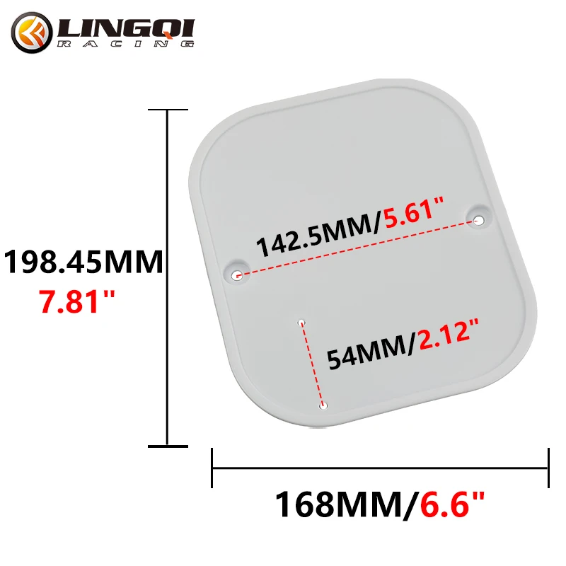 LINGQI Motorcycle Name Plate Front Number Plates For Off road Racing Motocross ATV CRF50 Kayo Protector Mudguard Cover Fairing view 4