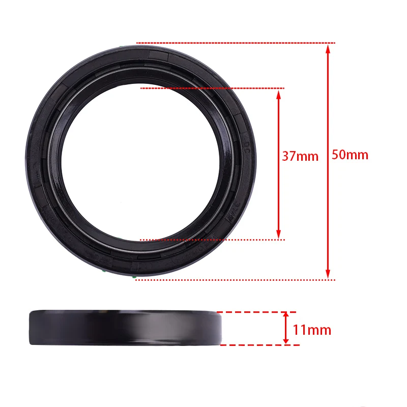 Motorcycle Fork Oil Seal 37x50x11 NBR Dust Wiper for Suzuki RM85 GN125 GZ250 TU250 GS650 GS700 GS750 VS750 Intruder XN85 GSX1000 view 2