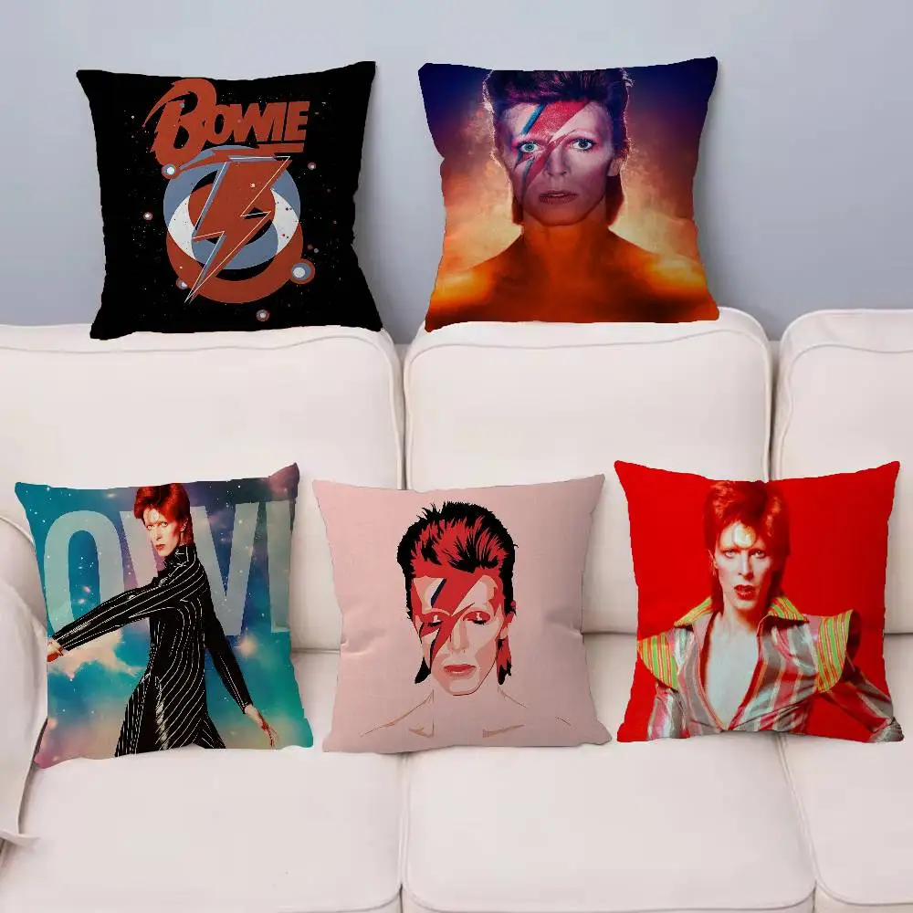 Hot Singer D-David B-Bowie Pillow Cover Design cushion Cover decor Holiday Decorati