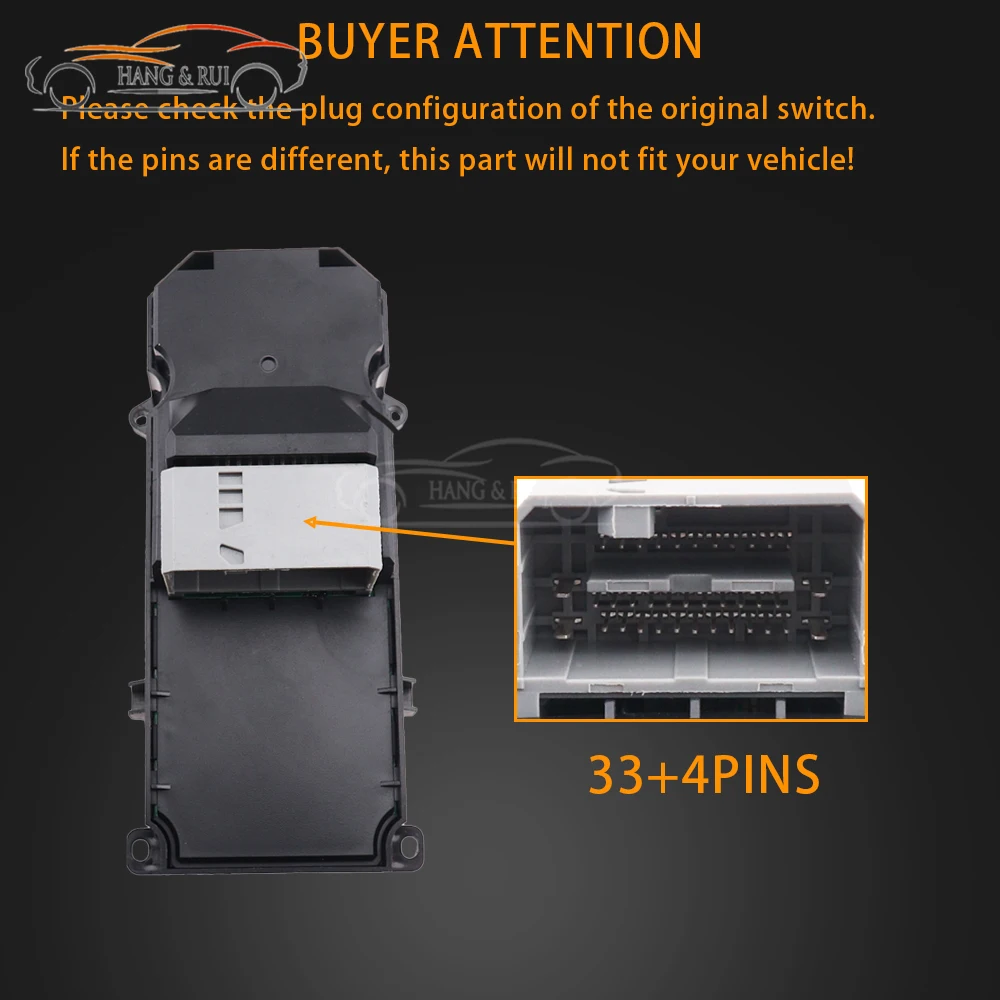 35750TB0H01 35750-TB0-H01 Power Master Window Switch Driver Side for 2008-2012 Hondaa Accord EX-L EX LX HFP Sedan