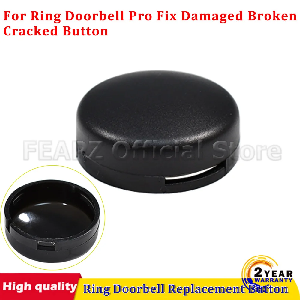 For Ring Doorbell Pro 1Pc Black Replacement Button Fix Damaged Broken Cracked Button Easy installation