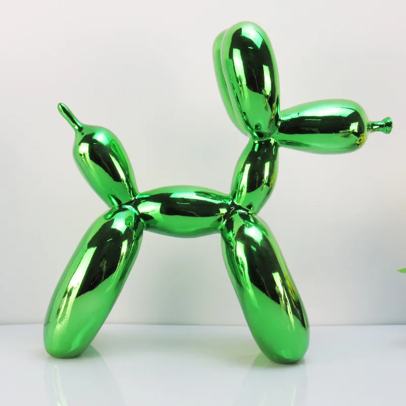 Colorful Dog Shaped Statues, Multifunctional Resin Art for Home and Office Decoration