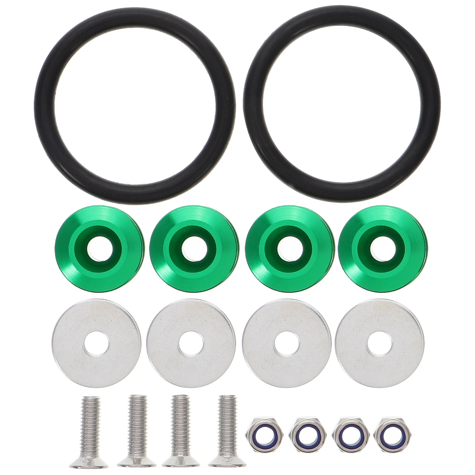 

Quick Release Bumper Spacer Kit Double Layer Surround Fastener Clips Front Rear Bumpers Quick Install Repair Kit Rubber Rings