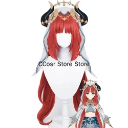 Genshin Impact Nilou Cosplay Costume Wig Anime Halloween Party  for Women Girls