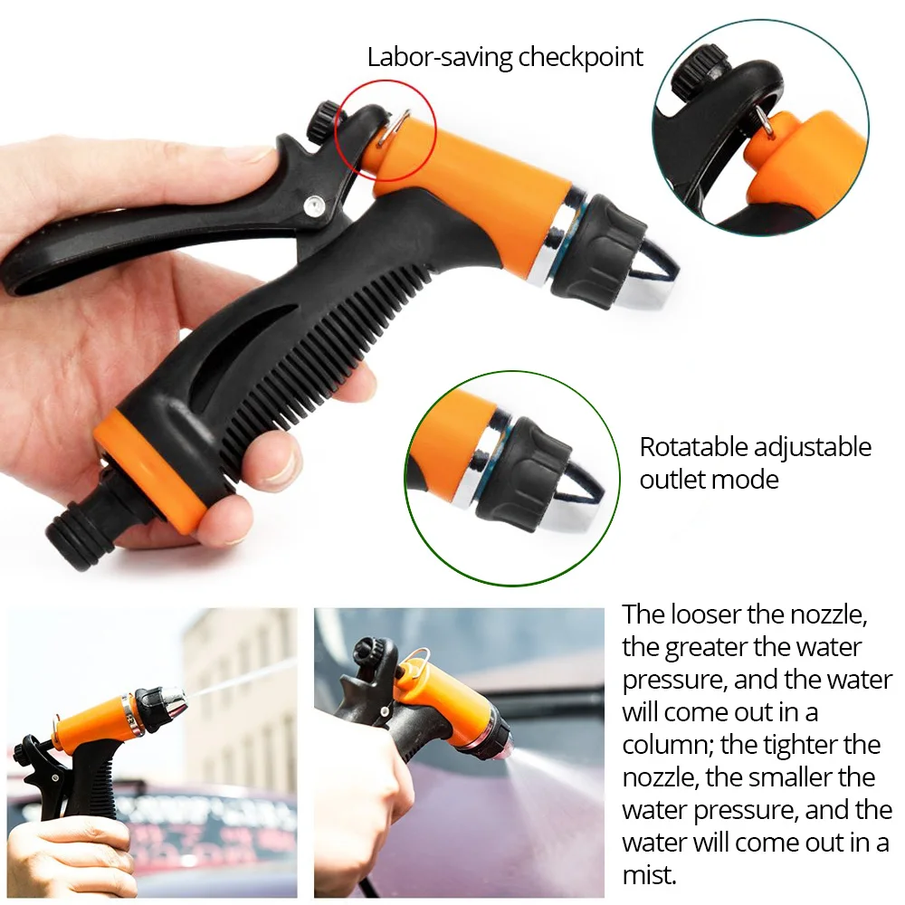 Dual-Core Diaphragm Pump Car Wash Set Portable High Pressure And Large-Flow Car Wash Pump 12v Cigarette Lighter Power
