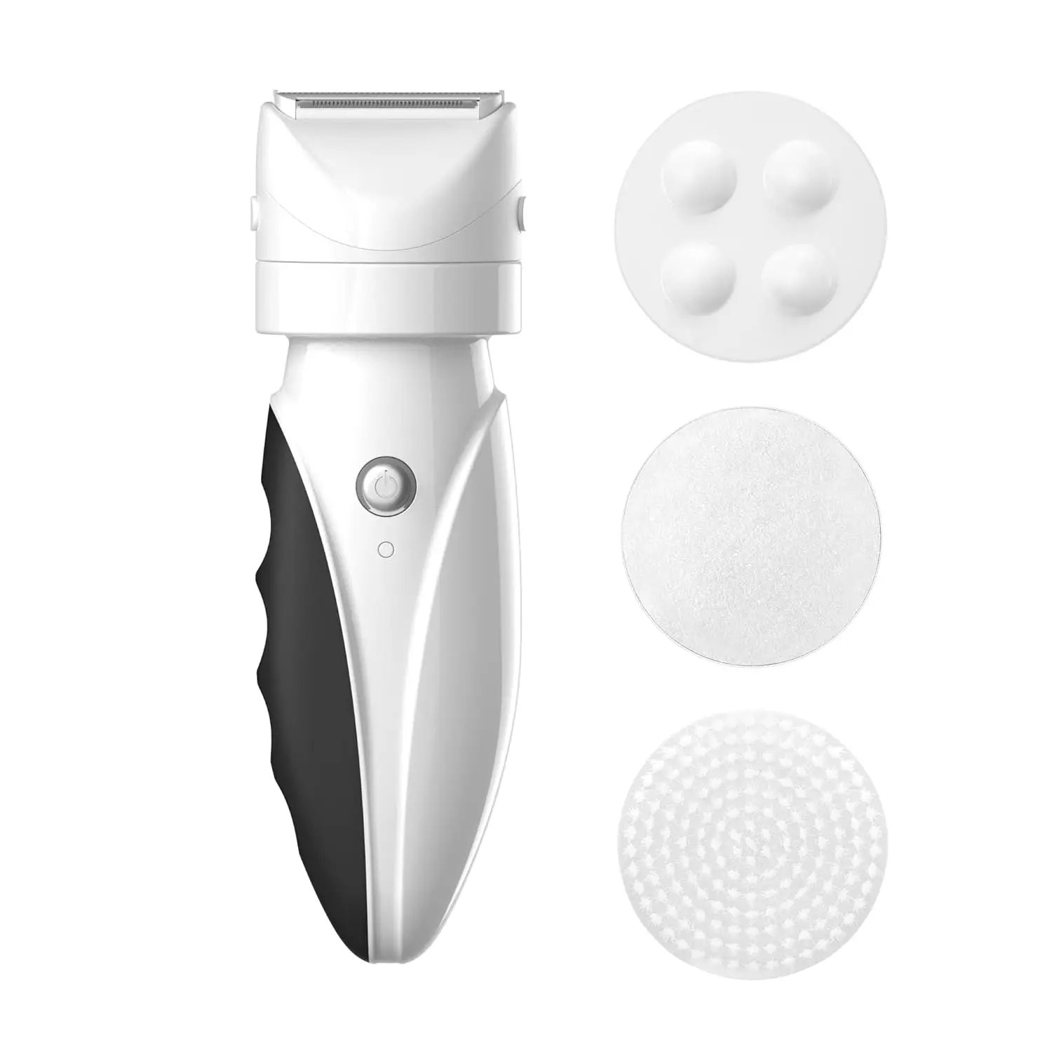 

Women's Wet/Dry Rechargeable Shaver & Body Buffer Kit, 4 Attachments, Cordless