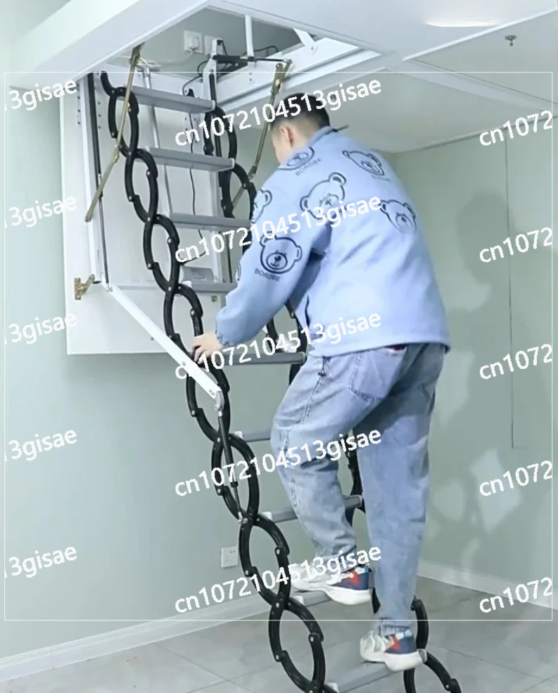 

Suitable for Duplex Indoor Folding Lift Stairs, All-electric Hidden Loft Telescopic Stairs