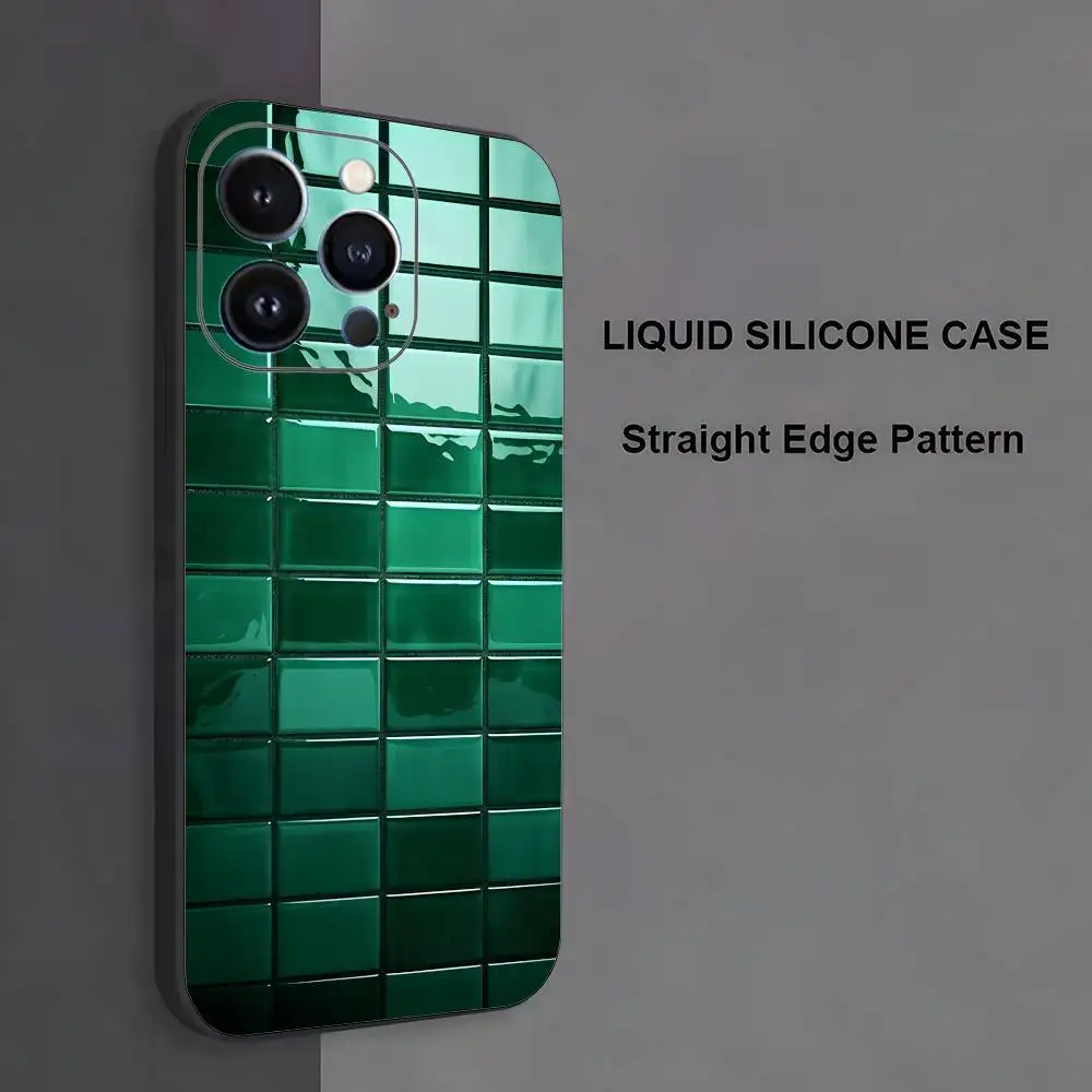 حافظة هاتف بتصميم حمام السباحة الخارجي النابض بالحياة لهاتف iPhone 17,16,15,14,13,12,11، Pro Max، XS، X، XR، SE، Mini، 8، 7، غطاء أسود من السيليكون الناعم