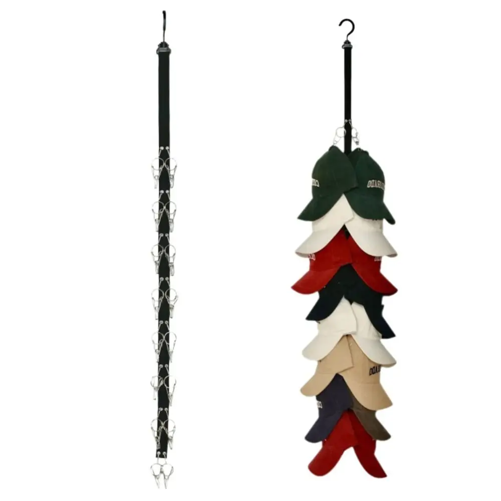 

Hanging Baseball Cap Storage Rack Rotatable Creativity Wall-Mounted Hat Organizer Space Saving Durable Hat Display Stand