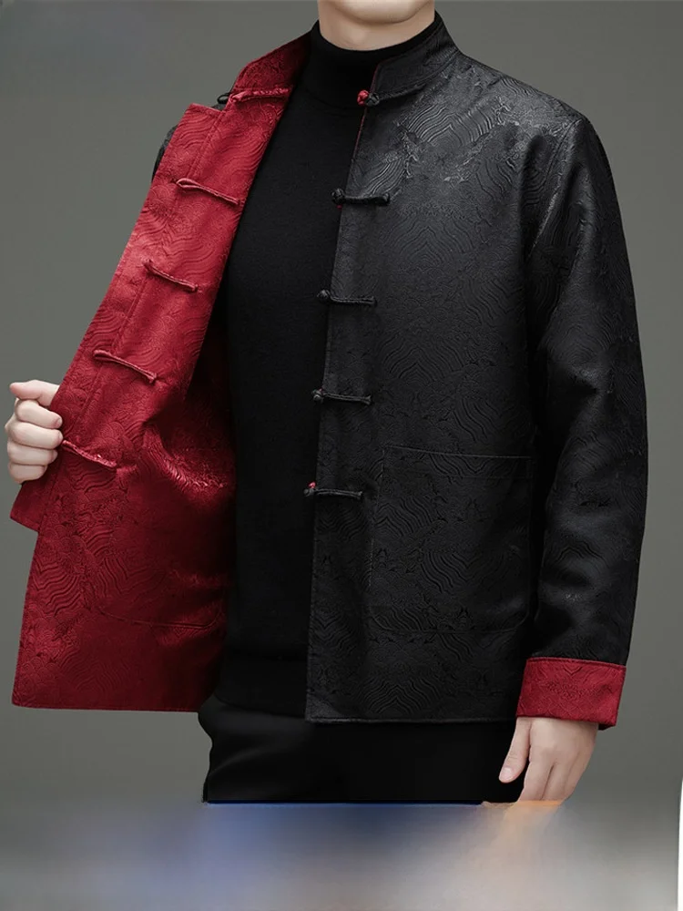 veste-coupe-vent-a-manches-longues-faite-a-la-main-pour-homme-style-zhongshan-double-face-style-tang-hanfu-avec-details-boutonnes