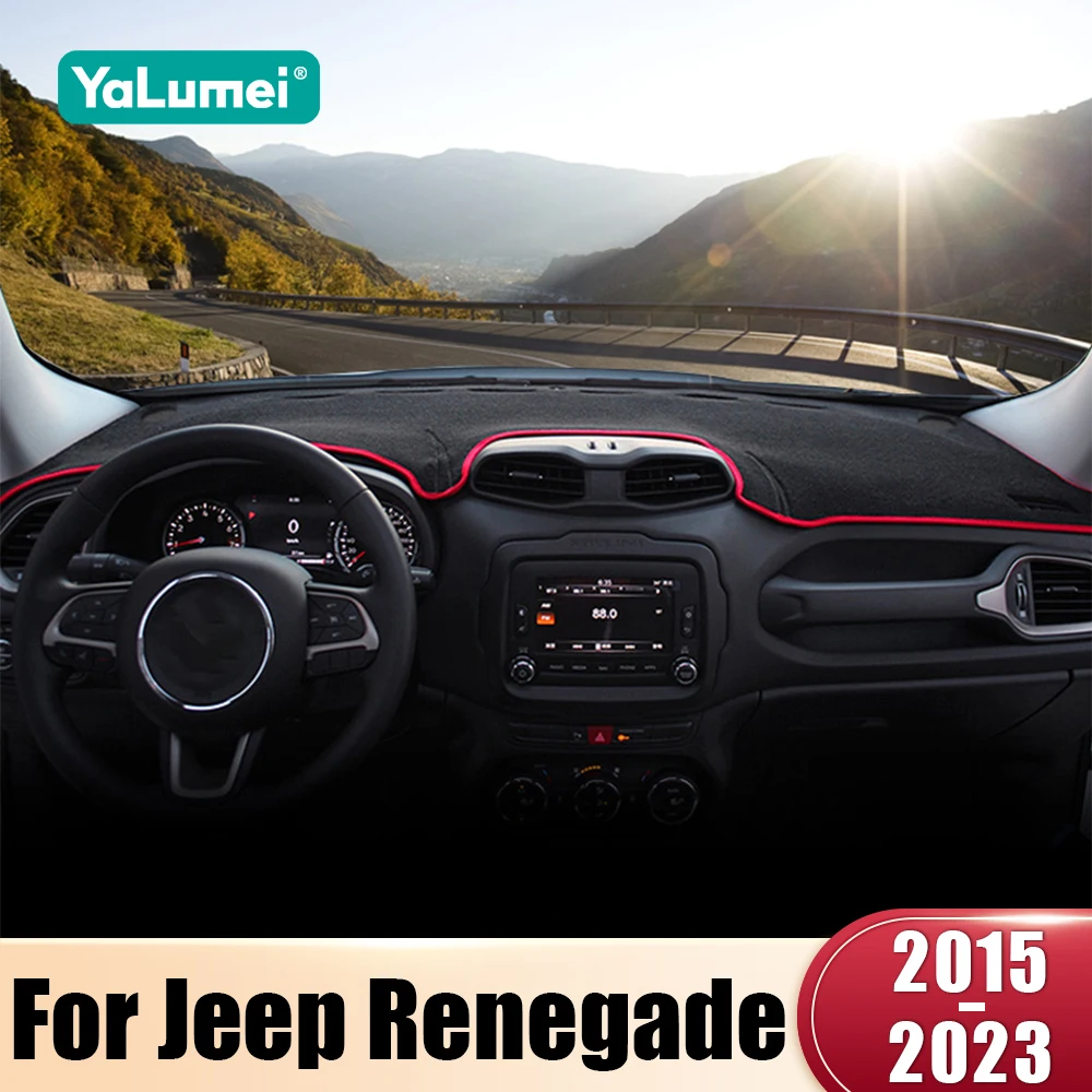 

For Jeep Renegade BU 2015 2016 2017 2018 2019 2020 2021 2022 2023 Car Dashboard Cover Dash Mat Sun Shade Pad Accessories