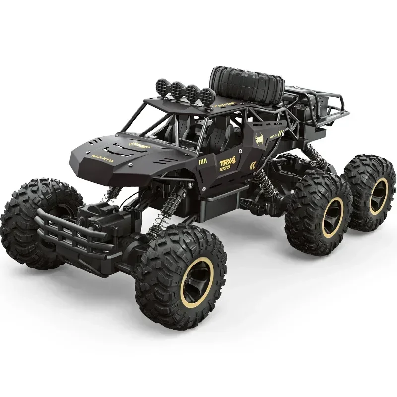 Rc Oversized Alloy Four-Wheel Remote Control Toy Drive Off-Road Vehicle Electric High-Speed Six-Wheel Climbing Car Kids Boy Gift