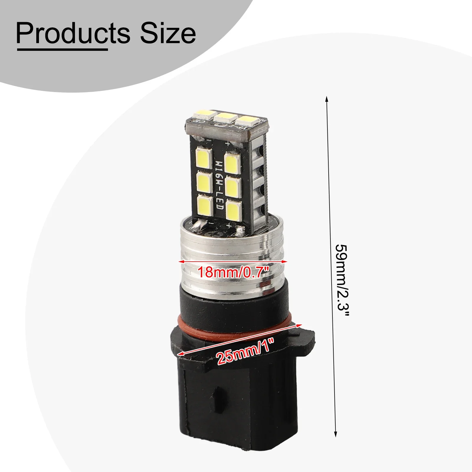 Bombillas de luces antiniebla de alta calidad, 2 uds., 6000K, Canbus, DRL, circulación diurna, lámpara de alto brillo, larga duración, P13W