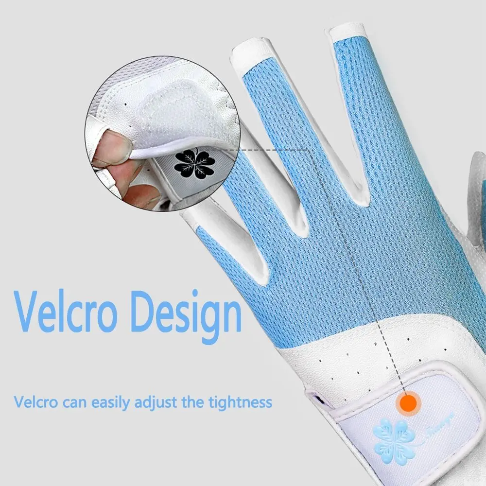 

Удобные женские спортивные перчатки без пальцев, дышащие женские перчатки для гольфа, нескользящие перчатки для гольфа без пальцев для левой и правой руки