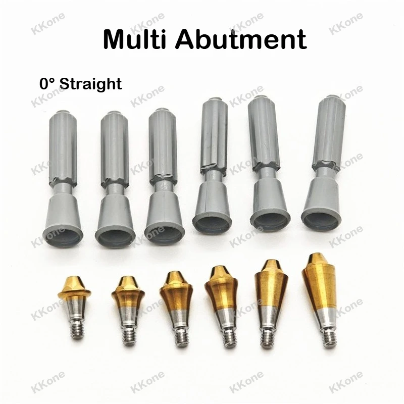 10Pcs Dental Multi Unit Abutment 0° Straight Accessories For Osstem Implant Dental Supplies