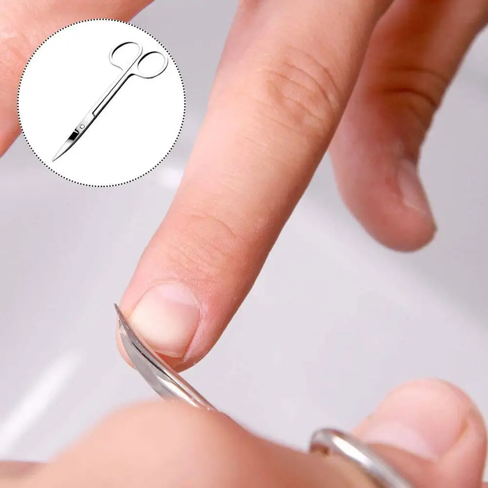 1/3/5 Uds. Tijeras profesionales para manicura de pelo de nariz, cuidado de belleza de acero inoxidable para pelo Facial, tijeras para corte de pelo de pestañas y cejas