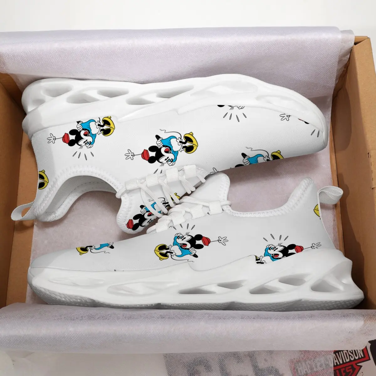 

Легкие дышащие спортивные туфли с изображением Микки Мауса для детей, модные детские кроссовки, уличные кроссовки для девочек