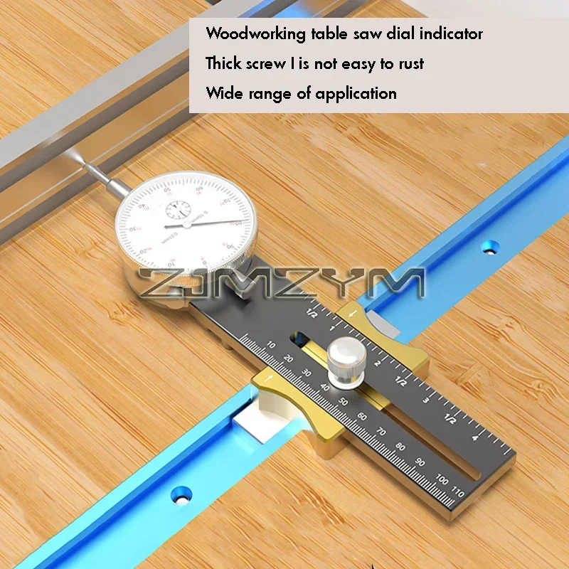 Aluminum Alloy Table Saw Dial Gauge Corrector for Saw Table Saw Blade Parallelism Correction Woodworking Tool