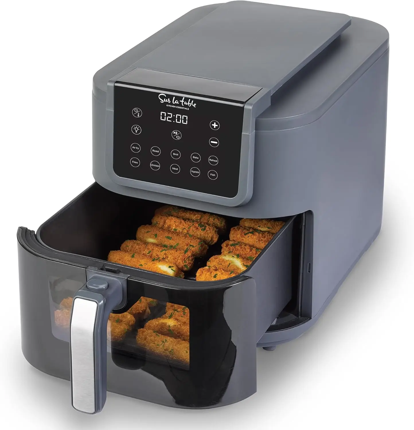 

5-in-1 Compact 8-Quart Air Fryer with Window, Digital Touchscreen, 10 Presets for Fast Cooking