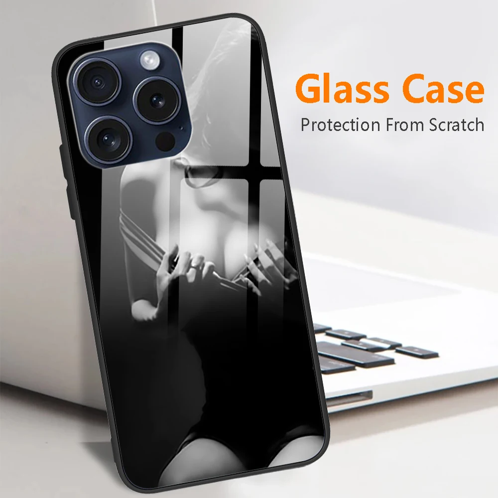 

Tempered Glass Phone Case for iPhone 13 Back Cover for iPhone13 12 Pro Max Cute Printed Case for iPhone12 11 Pro Silicone Bumper