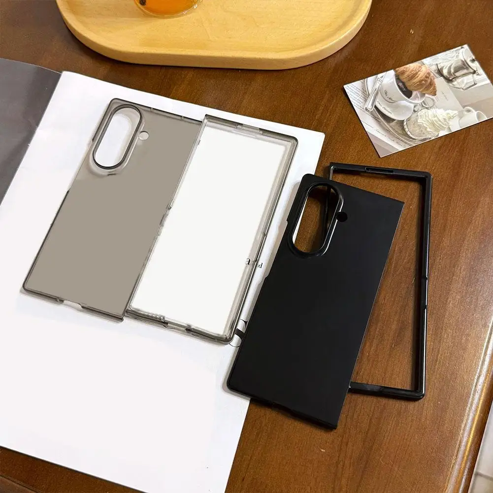 

Ultra Thin Matte PC Fold Phone Case For Samsung Galaxy Z Fold 7 Shockproof Transparent Slim Hard Back Cover R3M1