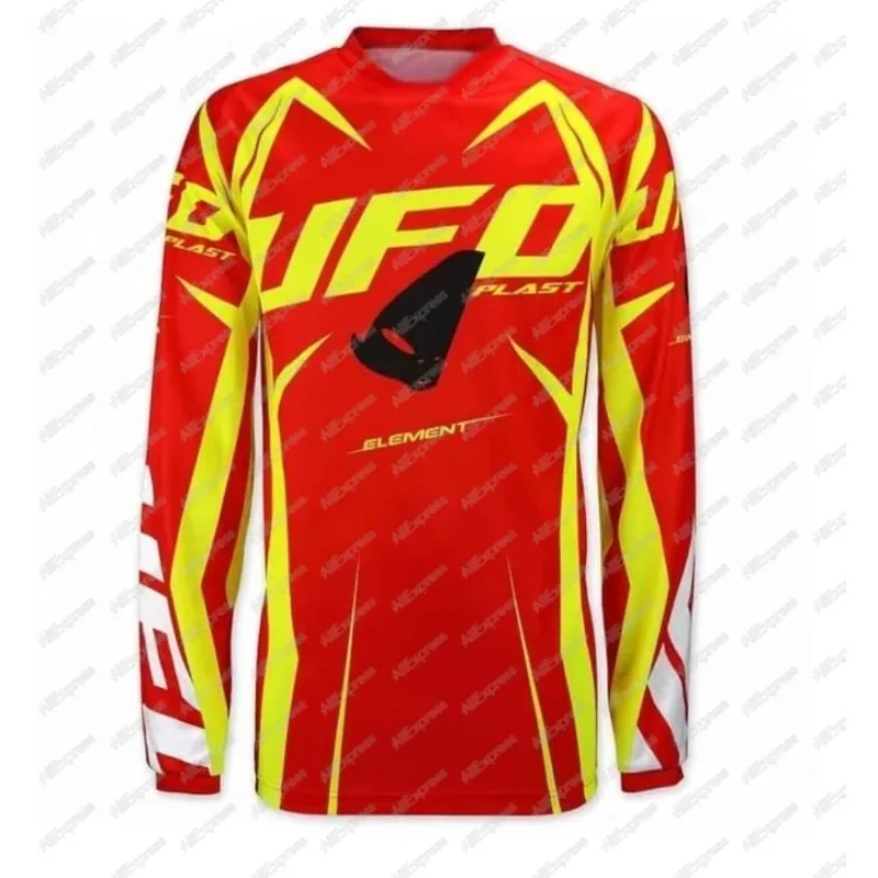 

Men and Women Motorcycle Off-Road Race T-Shirt Summer Breathable Quick Drying Sports Cycling Suit Ufo 40th Anniversary Jersey