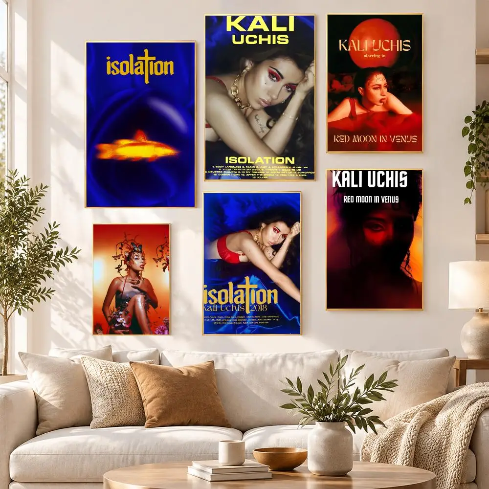 Music Artist Alternative Kali Uchis Poster HD Waterproof PP Self Adhesive Aesthetic Bedroom Dorm Gaming Room Home Decor Gift