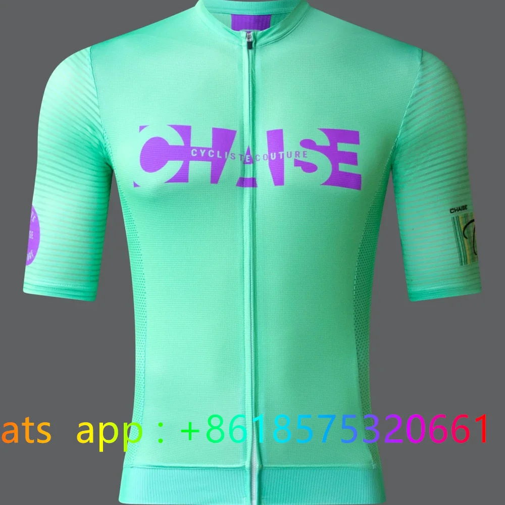 تشيس الرجال الدراجات جيرسي الصيف تنفس الطريق ركوب الدراجات قصيرة الأكمام مع ثلاثة جيوب الدراجات جيرسي دراجة هوائية جبلية الملابس