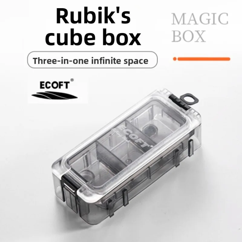 

Коробка для рыболовных снастей V9 Cube, органайзер для приманок, магнитный, светящийся в темноте, водонепроницаемый, для хранения крючков, многофункциональный кейс, портативный