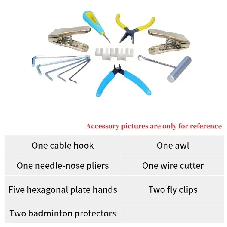 professional drop hammer badminton racket threading machine