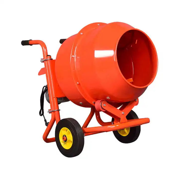 Concrete mixer small household concrete gravel feed electric mixing drum