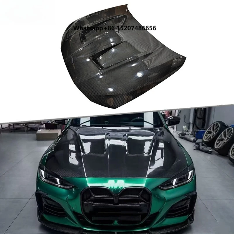 Carbon Fiber Front Hood 4 Series G22 G23 G26 2021-2025 Front Engine Bonnet Hood Replacement Car Accessories