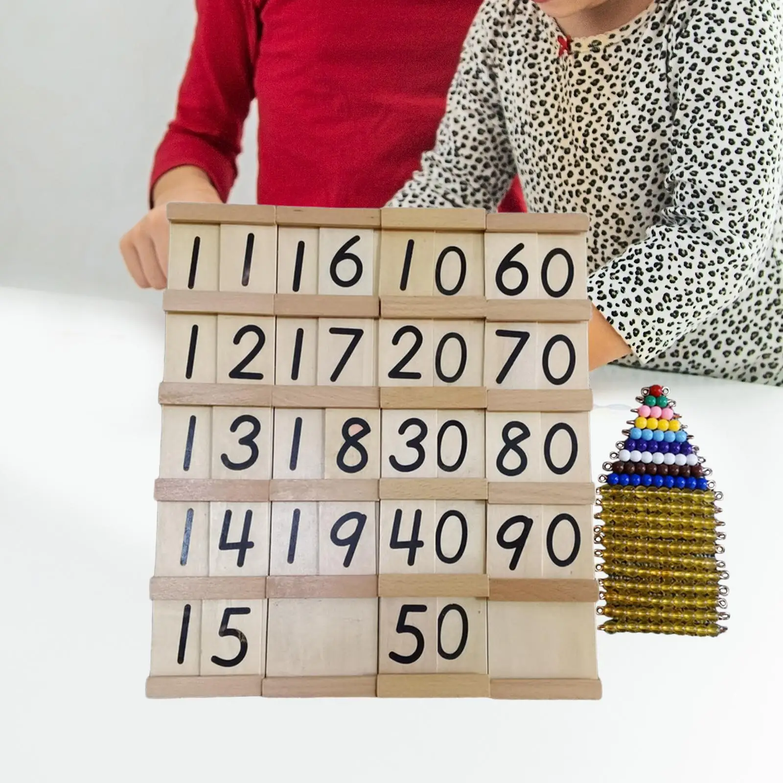 Brinquedo Montessori para Aprendizagem Matemática para Crianças, Jogo de Matemática, Cem Tabuleiro para Idade 4-8, Meninos e Meninas, Presente Dia Infantil