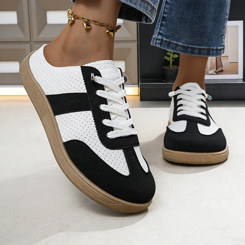 2026 New Retro Lace-Up Versatile Breathable Casual Sports Unisex Round-Toe German Training Shoes Slippers