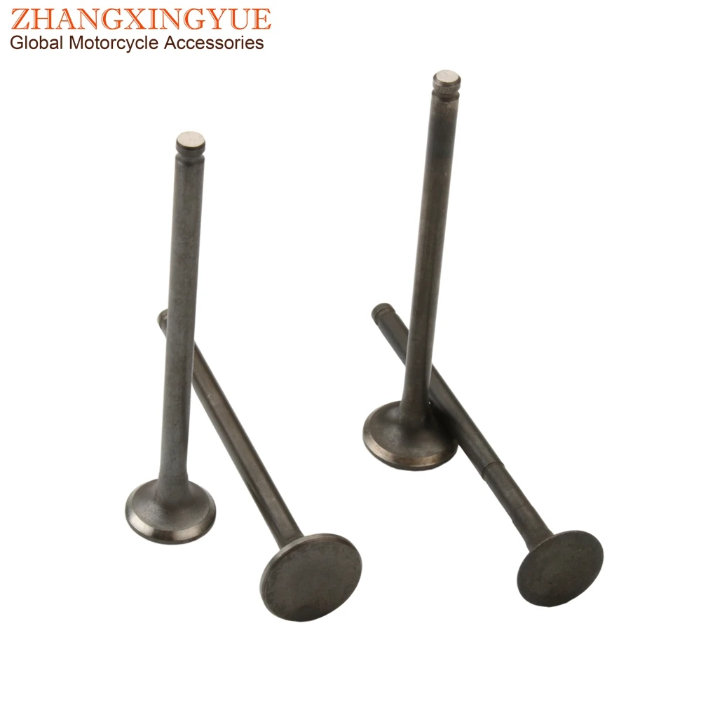 Scooter 4PC Bws125 Intake And Exhaust Valves For Yamaha Zuma Bws Yw X125 Bwsx125 Zuma125 Yw125 125cc 4C6E211100 4C6-E2121-00
