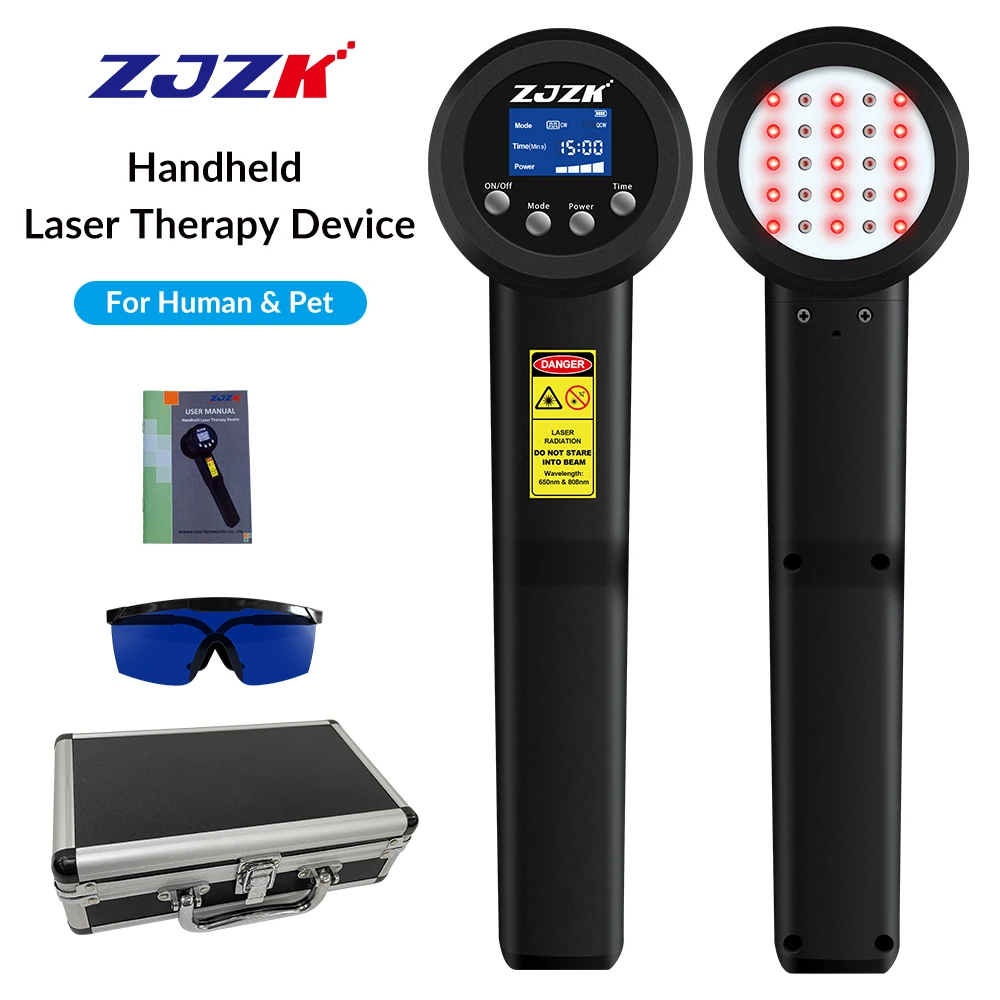 ZJZK 650nm 808nm terapi laser foton, perawatan lutut dekat saya untuk cedera artritis reumatoid 8w bursitis pinggul atau bahu