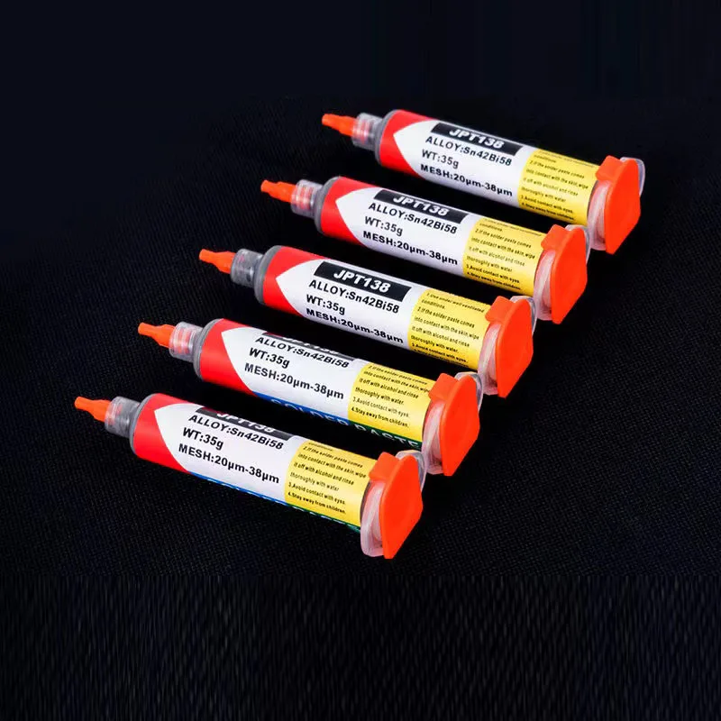 Needle Tube Solder Paste 138/151/183℃ USB LED BGA Welding Tool Set Tail Plug Maintenance Syringe Flux 20g