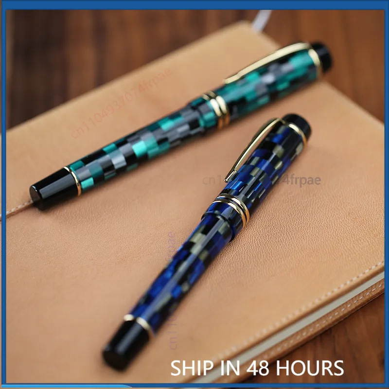 For MAJOHN M600 Men Women Fountain Pen Import Resin Body BOCK Two-tone Large Nib Rotary Converter Calligraphy Gift Pen