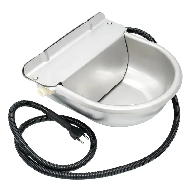 4 L Automatic Heated Cattle Drinking Water Bowl Floating Ball Type Rodent Drinker Ho-rse Sheep D-og Dispenser Feeding Eqipments