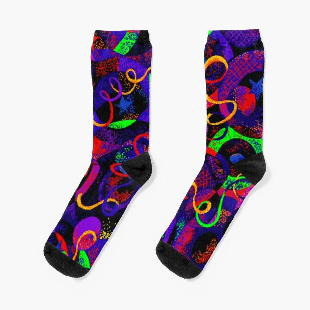 Roller Rink Floor Socks Novelties New year's sports stockings Women Socks Men's