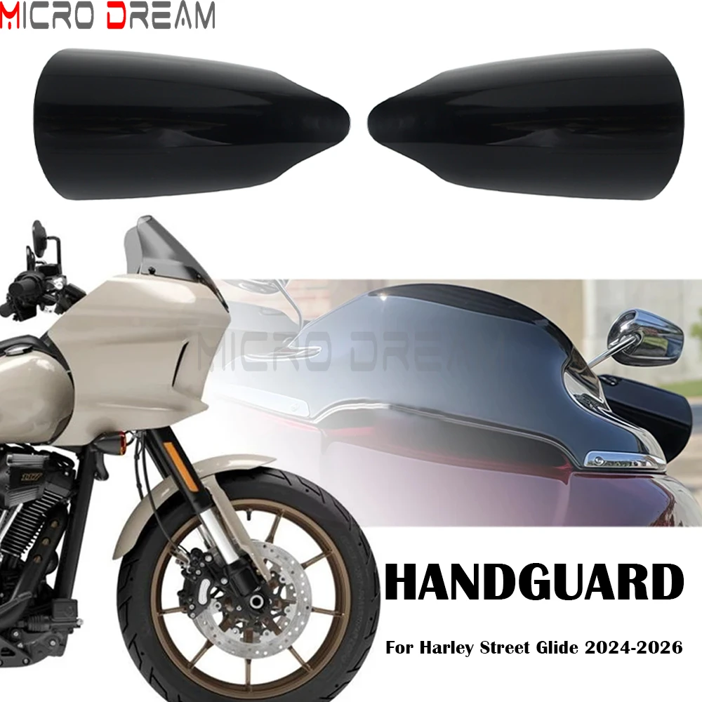 Motorcycle Hand Shield Guard Handle Handguard Protector For Harley Softail Low Rider ST 117 FXLRST Deluxe FLDE Street Bob 18-24