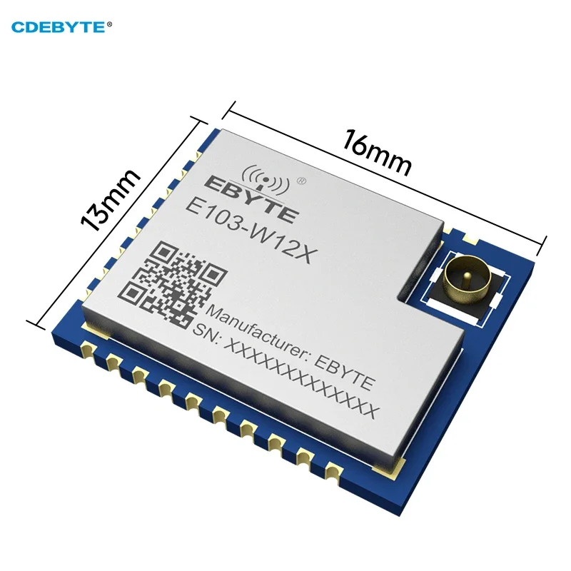 وحدة WIFI DA16200 SoC المسلسل CDEBYTE E103-W12X MQTT HTTP منخفضة الطاقة عند القيادة AP STA 7 مآخذ TCP UDP IPX هوائي