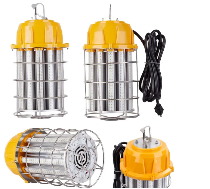 80W Rechargeable RGB Work Light IP65/67 Waterproof LED Work Lamp with 10400lm Portable Factory Lighting for Temporary Use