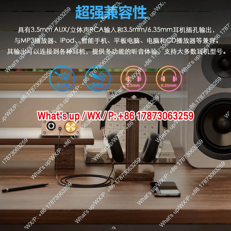 Mini Desktop HIFI Fever High Thrust Headphone Amplifier, U3 Pro Class A Linear Headphone Amplifier Sound Amplifier，genuine