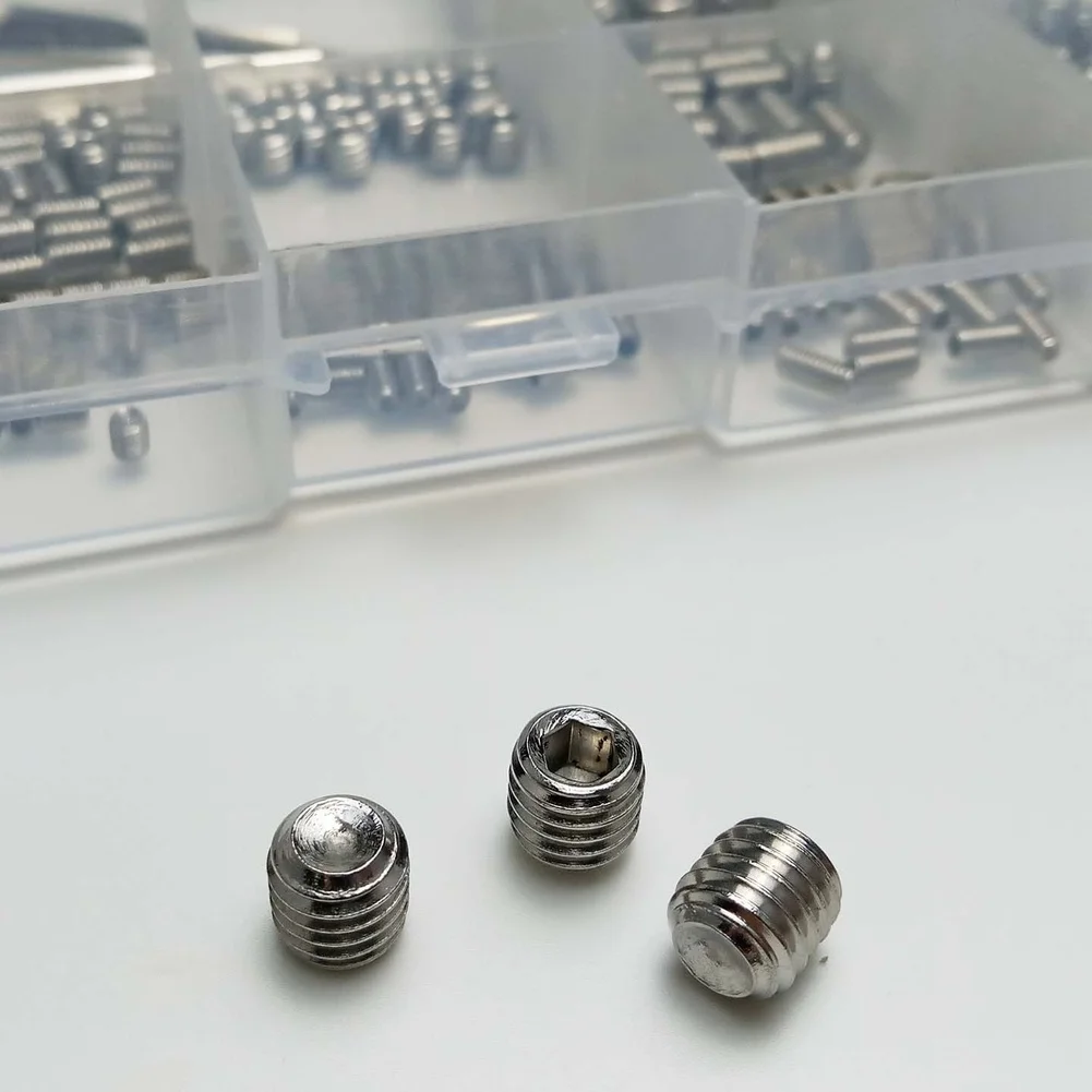 For Industrial Maintenance Hex Socket Set Screw Recessed Set Screws Hand Tool Set Grub Screw Assortment Secure Locking
