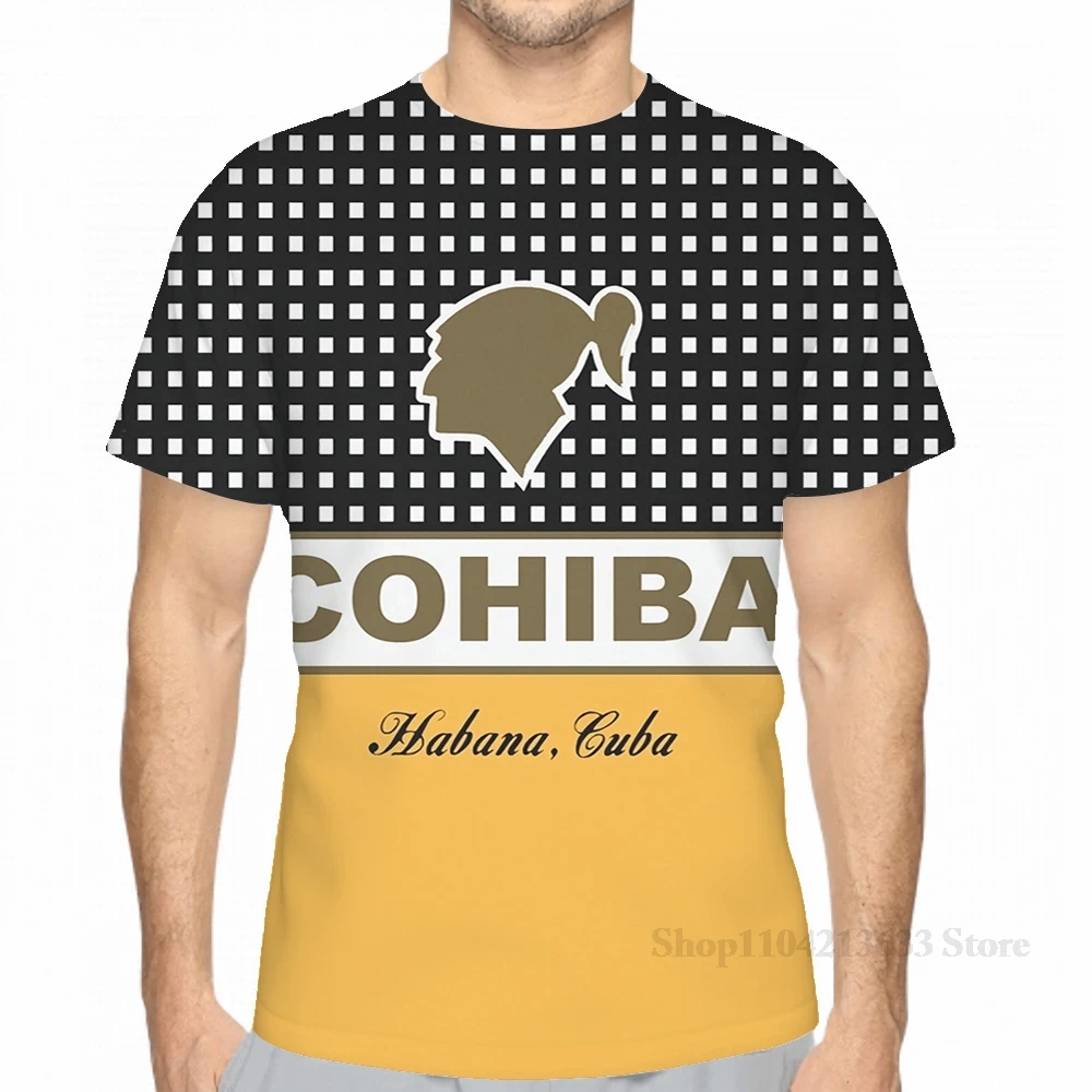 All over print Cohiba Habana Cuba Cigar men T-Shirt women fashion girl t shirt boy tops tees Short Sleeve tshirts