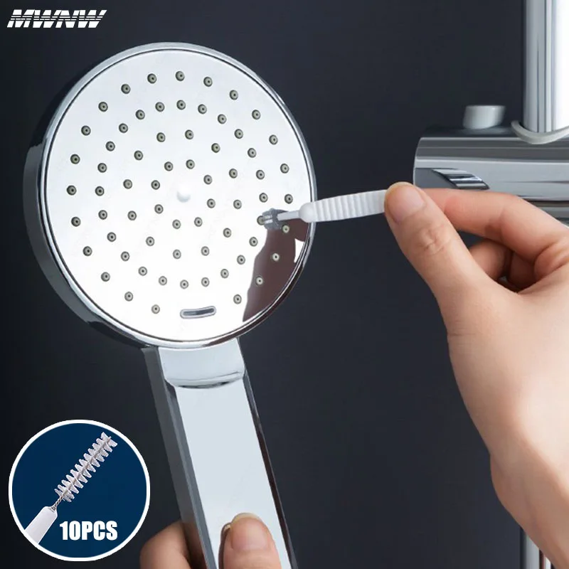 10PCS Bathroom Shower Head Cleaning Brush Washing Anti-clogging Small Brush Pore Gap Cleaning Brush Kitchen Toilet Phone Hole